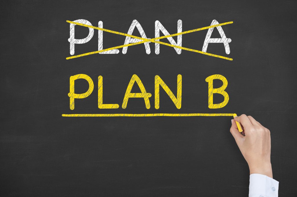 An image or illustration representing the concepts of 'Plan A' and 'Plan B,' symbolizing the necessity of having both a primary and a backup plan for aging and long-term care.