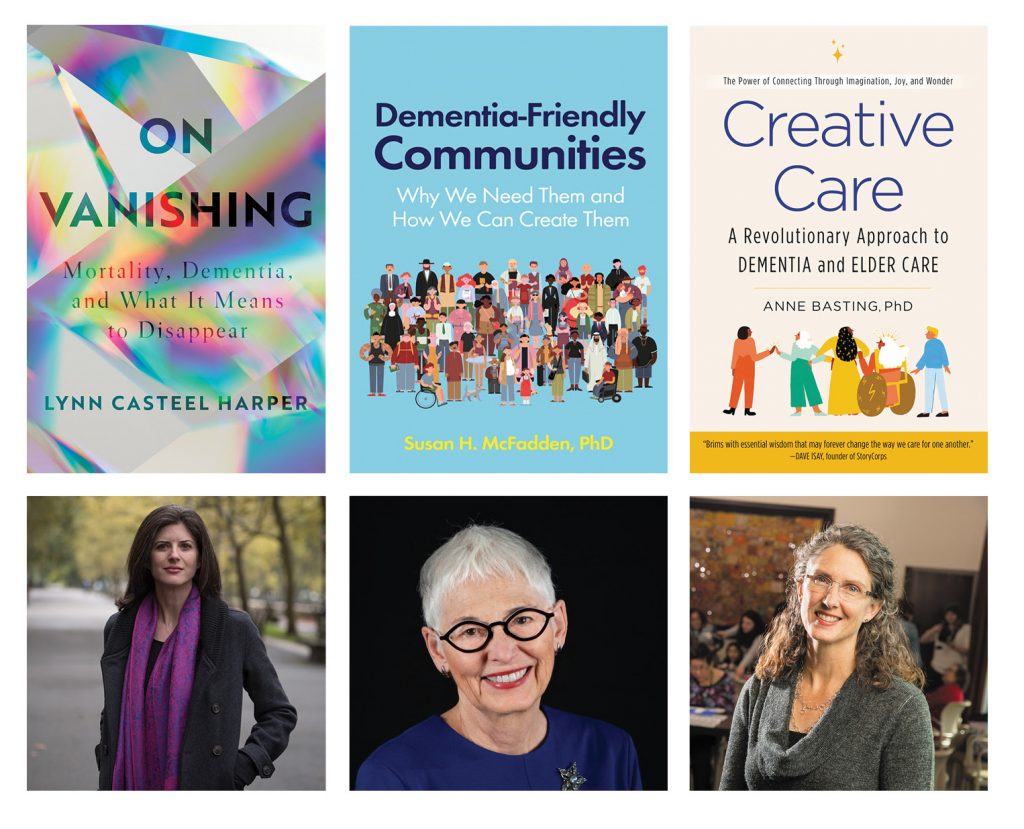 Book cover featuring author headshots for an aging-related series.