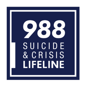 988 Suicide Crisis Lifeline logo navy square.svg