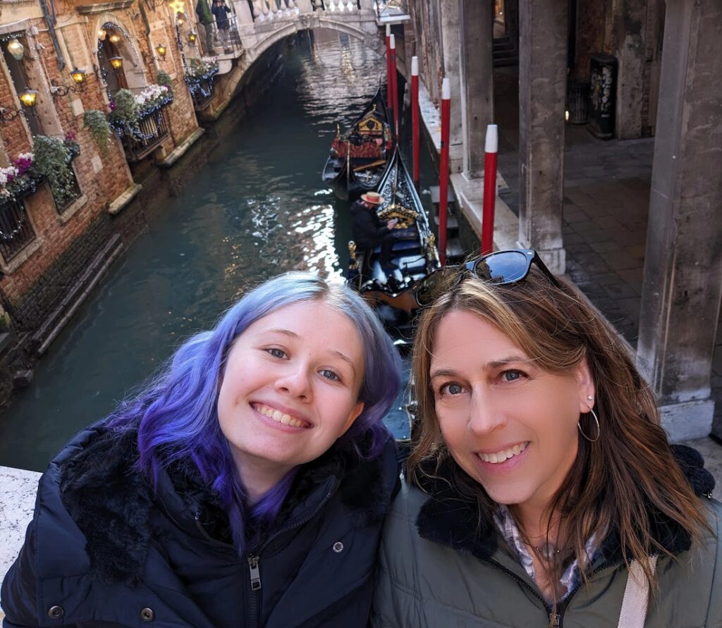 Myla and Mom in Venice