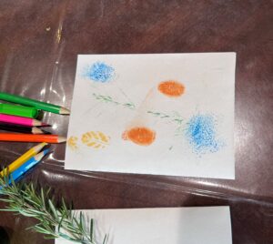 Nature Print (2 People Playing Tennis) 2